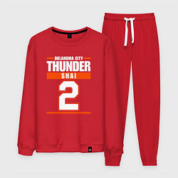 Костюм хлопковый мужской Shai - Oklahoma Thunder, цвет: красный