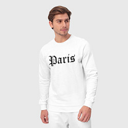 Костюм хлопковый мужской Paris - France, цвет: белый — фото 2