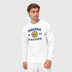 Костюм хлопковый мужской 1967 - Pacers, цвет: белый — фото 2