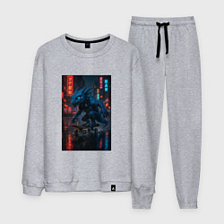 Костюм хлопковый мужской Дракон на Колесах, цвет: меланж