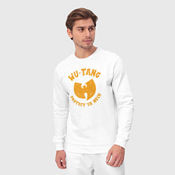 Костюм хлопковый мужской Wu-Tang protect ya neck, цвет: белый — фото 2