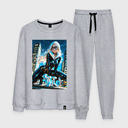 Костюм хлопковый мужской Фелиция Харди героическая стойка, цвет: меланж