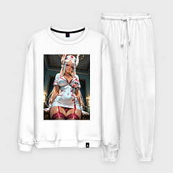 Костюм хлопковый мужской Наряд медсестры от Мирко, цвет: белый