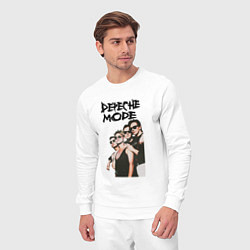 Костюм хлопковый мужской Depeche Mode 1990 - Violator, цвет: белый — фото 2