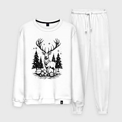 Мужской костюм Олень в новогоднем лесу