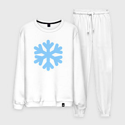 Мужской костюм Снежинка голубая