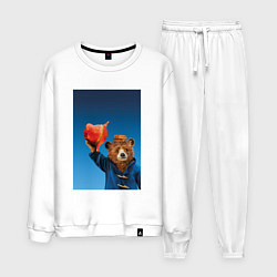 Костюм хлопковый мужской Паддингтон, цвет: белый