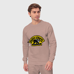 Костюм хлопковый мужской HC Boston Bruins Label, цвет: пыльно-розовый — фото 2