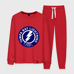 Костюм хлопковый мужской HC Tampa Bay Lightning, цвет: красный