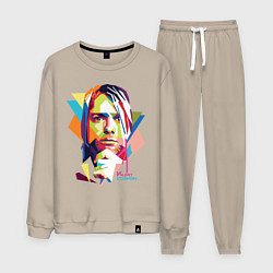 Костюм хлопковый мужской Kurt Cobain: Colors, цвет: миндальный