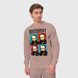 Костюм хлопковый мужской Dostoevsky, цвет: пыльно-розовый — фото 2