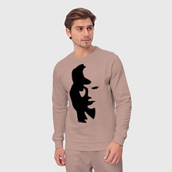 Костюм хлопковый мужской Саксофонист или девушка, цвет: пыльно-розовый — фото 2