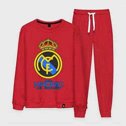 Костюм хлопковый мужской Real Madrid, цвет: красный