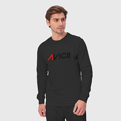 Костюм хлопковый мужской Avicii, цвет: черный — фото 2