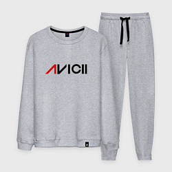 Костюм хлопковый мужской Avicii, цвет: меланж