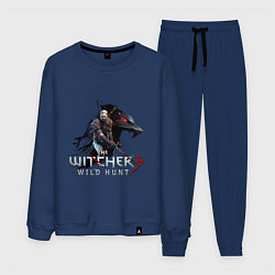 Костюм хлопковый мужской The Witcher 3, цвет: тёмно-синий