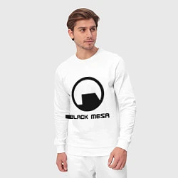 Костюм хлопковый мужской Black Mesa: Logo, цвет: белый — фото 2