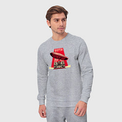 Костюм хлопковый мужской LZ: Mothership, цвет: меланж — фото 2