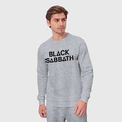 Костюм хлопковый мужской Black Sabbath, цвет: меланж — фото 2
