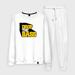 Костюм хлопковый мужской DROP THE BASS Old School, цвет: белый