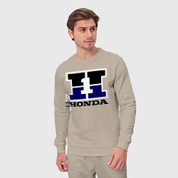 Костюм хлопковый мужской Honda, цвет: миндальный — фото 2