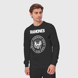 Костюм хлопковый мужской Ramones, цвет: черный — фото 2