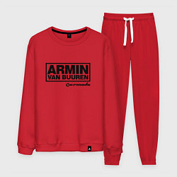 Костюм хлопковый мужской Armin van Buuren, цвет: красный