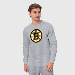 Костюм хлопковый мужской Boston Bruins, цвет: меланж — фото 2