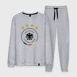 Костюм хлопковый мужской Deutscher Fussball-Bund, цвет: меланж