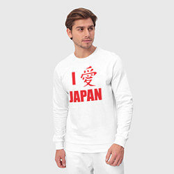 Костюм хлопковый мужской I love Japan, цвет: белый — фото 2