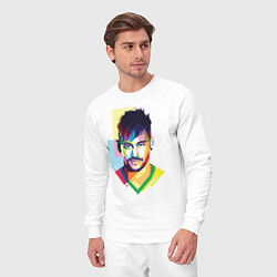 Костюм хлопковый мужской Neymar: fun-art, цвет: белый — фото 2