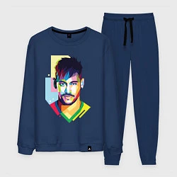 Костюм хлопковый мужской Neymar: fun-art, цвет: тёмно-синий