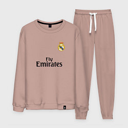 Костюм хлопковый мужской Real Madrid: Fly Emirates, цвет: пыльно-розовый