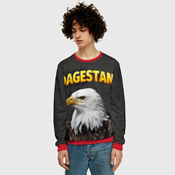 Свитшот мужской Dagestan Eagle, цвет: 3D-красный — фото 2