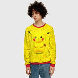 Свитшот мужской Pikachu, цвет: 3D-красный — фото 2
