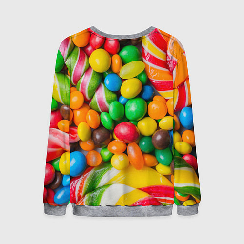 Мужской свитшот Сладкие конфетки / 3D-Меланж – фото 2