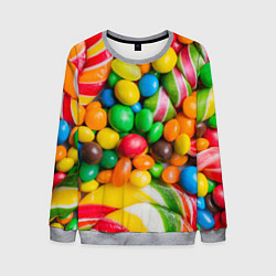 Свитшот мужской Сладкие конфетки, цвет: 3D-меланж