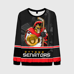 Свитшот мужской Ottawa Senators, цвет: 3D-черный