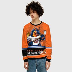 Свитшот мужской New York Islanders, цвет: 3D-черный — фото 2