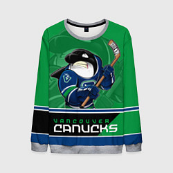 Свитшот мужской Vancouver Canucks цвета 3D-меланж — фото 1