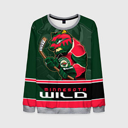 Свитшот мужской Minnesota Wild, цвет: 3D-меланж