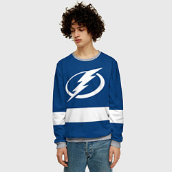 Свитшот мужской Tampa Bay Lightning, цвет: 3D-меланж — фото 2
