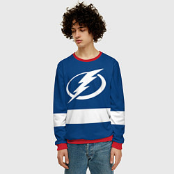 Свитшот мужской Tampa Bay Lightning, цвет: 3D-красный — фото 2