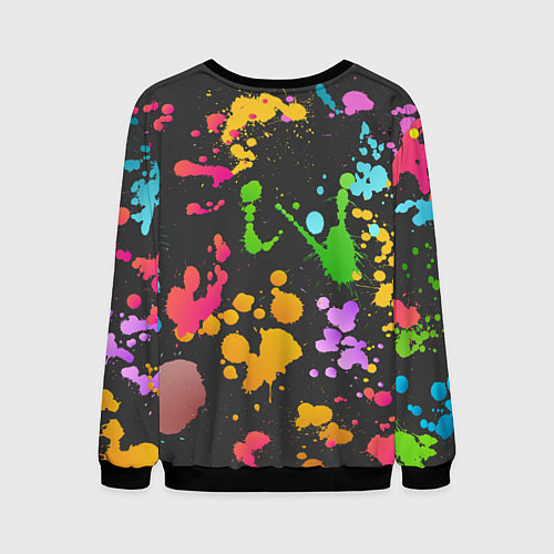 Мужской свитшот Игра красок / 3D-Черный – фото 2