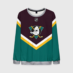 Свитшот мужской NHL: Anaheim Ducks, цвет: 3D-меланж