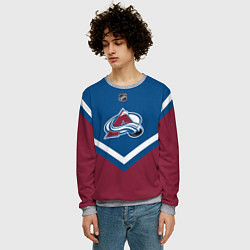 Свитшот мужской NHL: Colorado Avalanche, цвет: 3D-меланж — фото 2