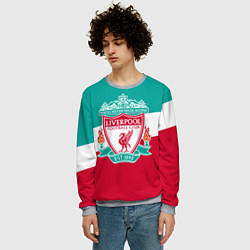 Свитшот мужской Liverpool: You'll never walk alone, цвет: 3D-меланж — фото 2