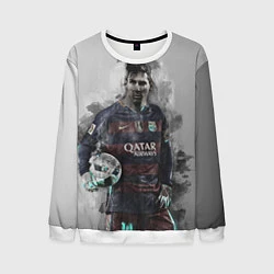 Свитшот мужской Lionel Messi, цвет: 3D-белый