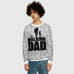 Свитшот мужской Walking Dad, цвет: 3D-белый — фото 2