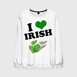 Мужской свитшот Ireland, I love Irish